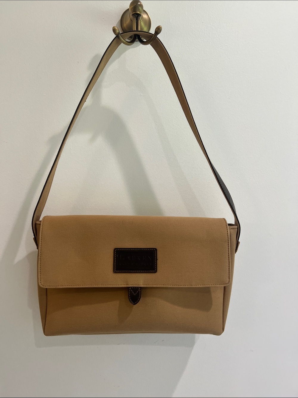 Classic Lauren by Ralph Lauren Tan Shoulder Bag